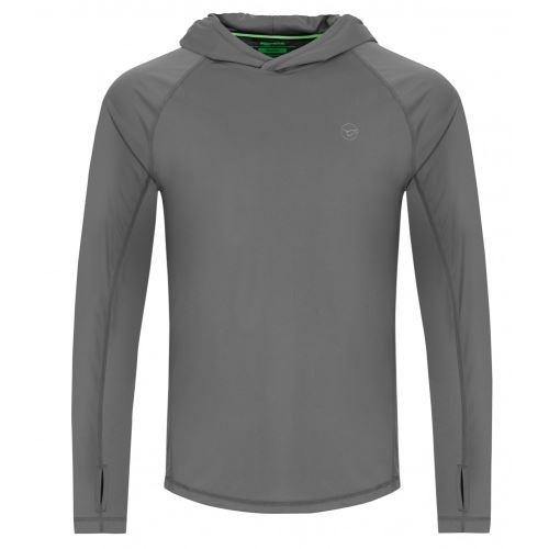 Korda Tričko UPF Hooded Top Charcoal