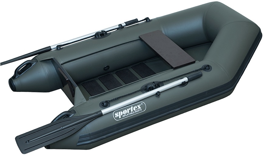 Sportex nafukovacie člny shelf 200f lamelová podlaha s úchytmi fasten zelený 1x lavička
