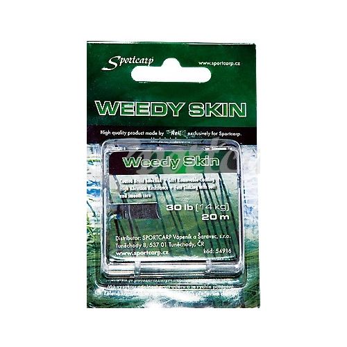 Sportcarp weed SKIN Zvliekacia Nadväzcová šnúra Green 20 m