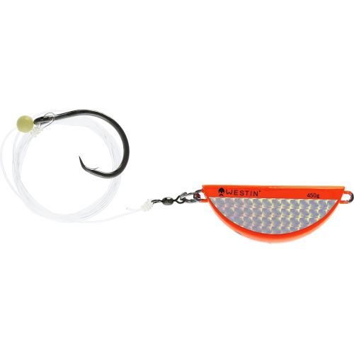 Westin Náväzec Halibut Anti Twist Rig Circle Hook Orange Flash