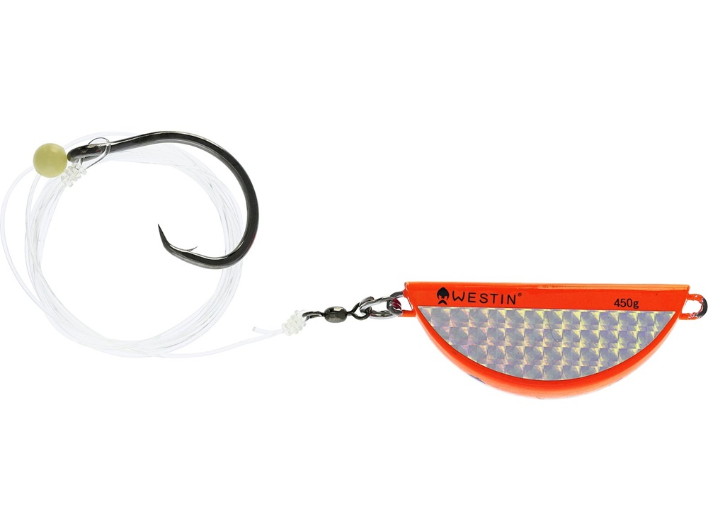 E-shop Westin náväzec halibut anti twist rig circle hook orange flash - 350 g
