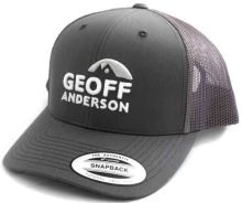 Geoff Andreson Šiltovka SnapBack Síťová S Logem Sivá Geoff Andreson Šiltovka SnapBack Síťová S Logem Sivá