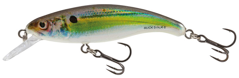 Salmo wobler slick stick floating real holographic shad - 6 cm