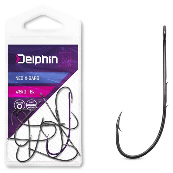 Delphin háčiky na čeburašku b! neo x-barb 8 ks - 5/0