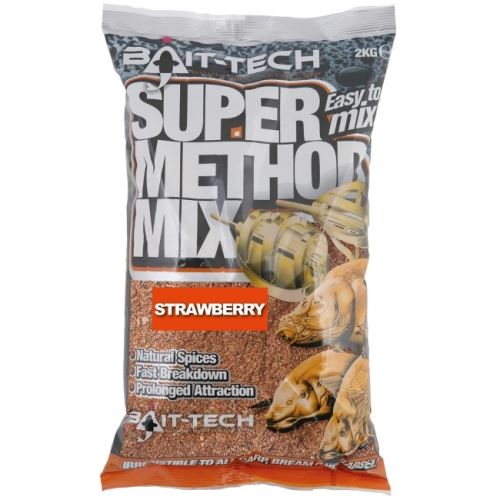 Bait-Tech Krmítková Zmes Super Method Mix 2 kg Strawberry