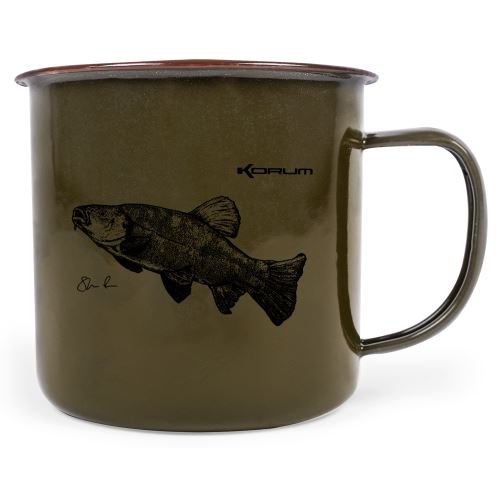 Korum Hrnček Classic Enamel Mug Tench 330 ml Lieň