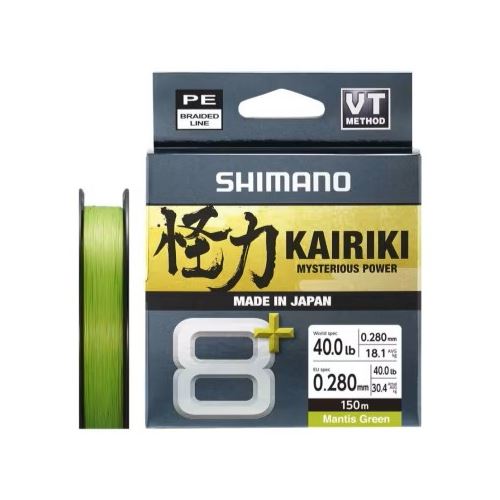 Shimano Splietaná Šnúra Line Kairiki 8+ Mantis Green 150 m Shimano Splietaná Šnúra Line Kairiki 8+ Mantis Green 150 m
