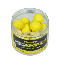 Mikbaits Mega Plávajúce Fluo Boilie Ananas N-BA 300 ml 25 mm (1)