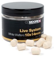 CC Moore Vyvážené Boilie Dumbell Wafters Live System White 10x14 mm 65 ks