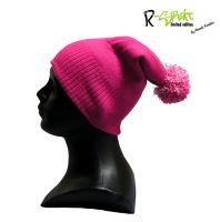 R-spekt Detská čiapka PomPom DUO beanie ružová (5)