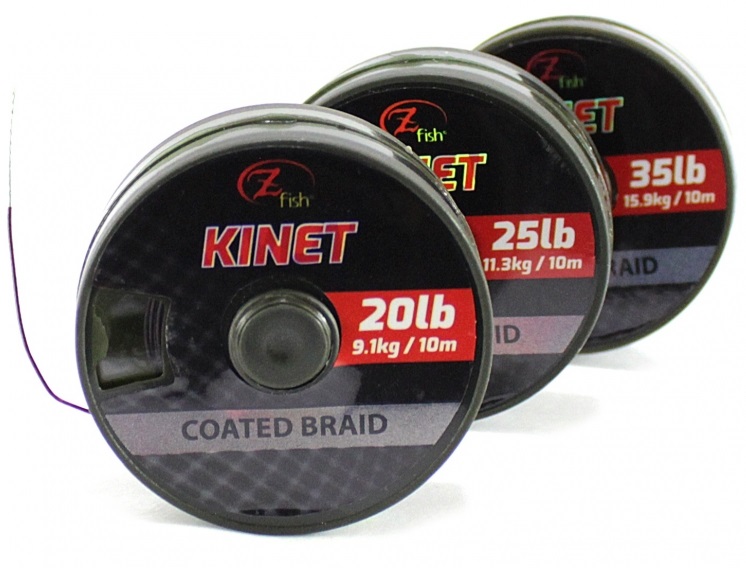 Zfish šnúrka kinet coated braid hnedá 10 m-priemer 35 lb / nosnosť 15,9 kg