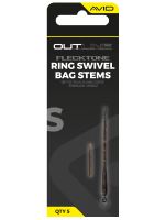 Avid Carp Montáž Outline FleckTone Ring Swivel Bag Stems - Short