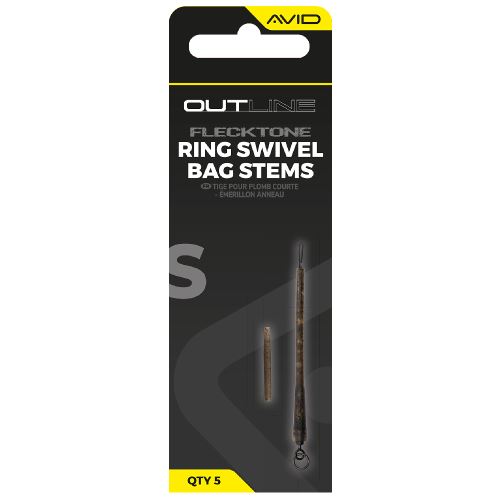 Avid Carp Montáž Outline FleckTone Ring Swivel Bag Stems