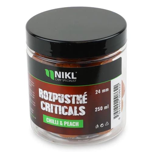 Nikl Rozpustné Criticals Boilie Chilli & Peach 250 ml