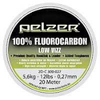 Pelzer - Návazcový vlasec  Fluorocarbon 20 m crystal-Priemer 0,42mm / Nosnosť 24lb / 11kg