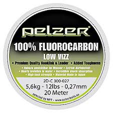 Pelzer - návazcový vlasec  fluorocarbon 20 m crystal-priemer 0,42mm / nosnosť 24lb / 11kg