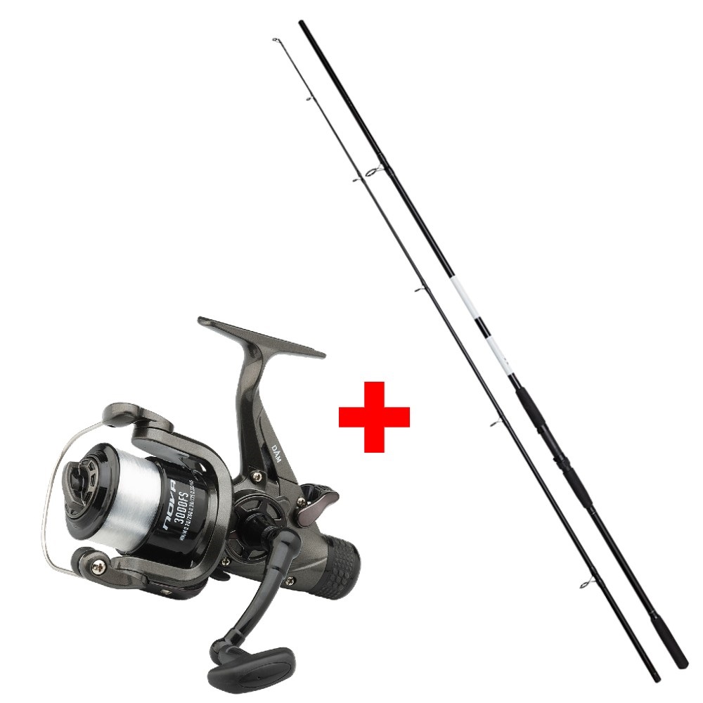 Dam prút base x carp 3,6 m 3 lb + navijak nova 5000 fs