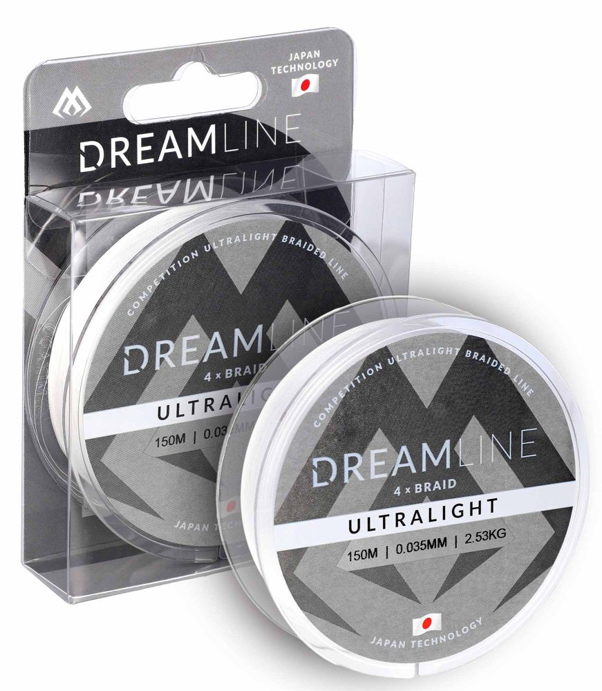 Mikado splietaná šnúra dreamline ultralight biela 150 m - 0,047 mm 3,87 kg