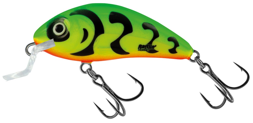 Salmo wobler rattlin’ hornet shallow green tiger - 4,5 cm - 5,5 g