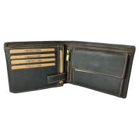 Kožená Rybárska Peňaženka Kapor - Tmavo Hnedá (1)