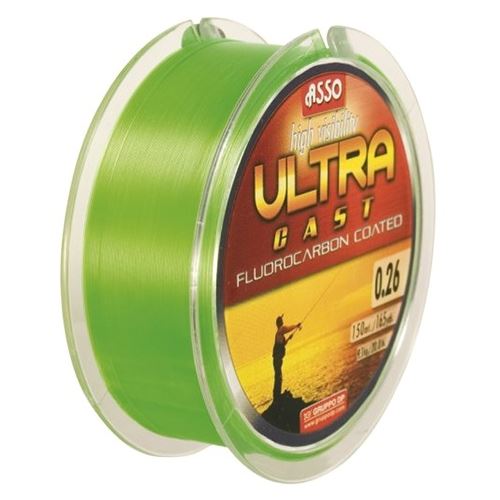Asso Vlasec Ultra Cast Fluo Zelená 300 m