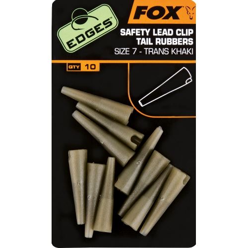 Fox edges Lead Clips Tail Rubbers khaki - na závesku č.7