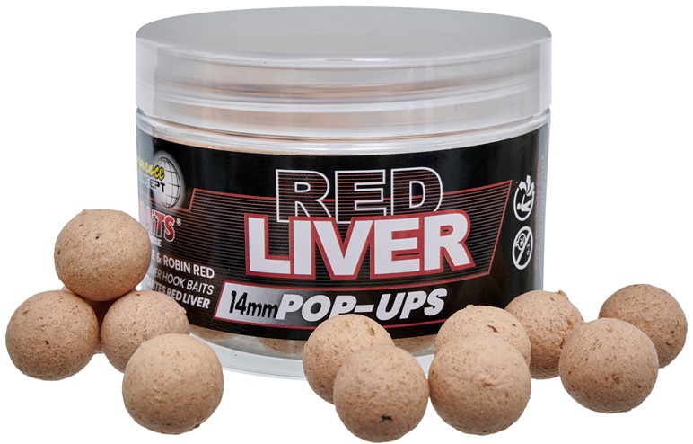 E-shop Starbaits plávajúce boilie red liver 50 g - 14 mm