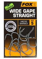 Fox Háčiky Edges Wide Gape Straight Hooks (1)
