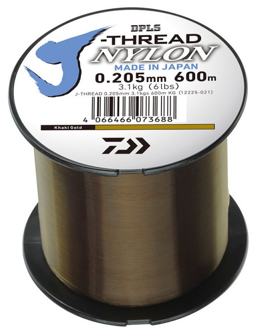 Daiwa vlasec j-threads dpls khaki gold 600 m - 0,205 mm 3,10 kg