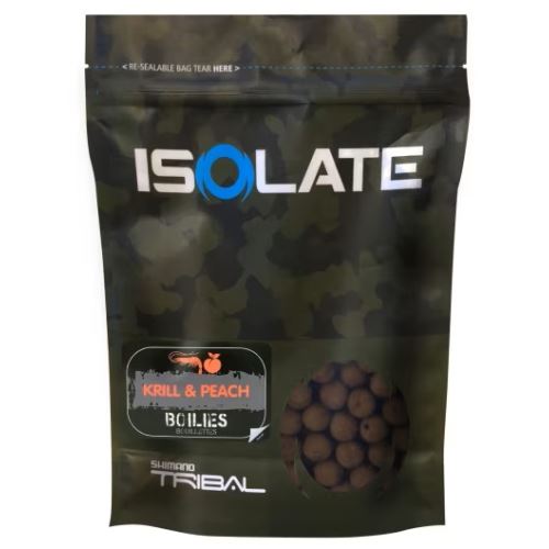 Shimano Boilie Isolate Krill Peach 1 kg