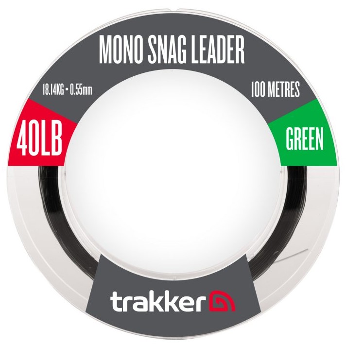 Trakker šokový vlasec snag leader green 100 m - 0,55 mm 18,1 kg 40 lb