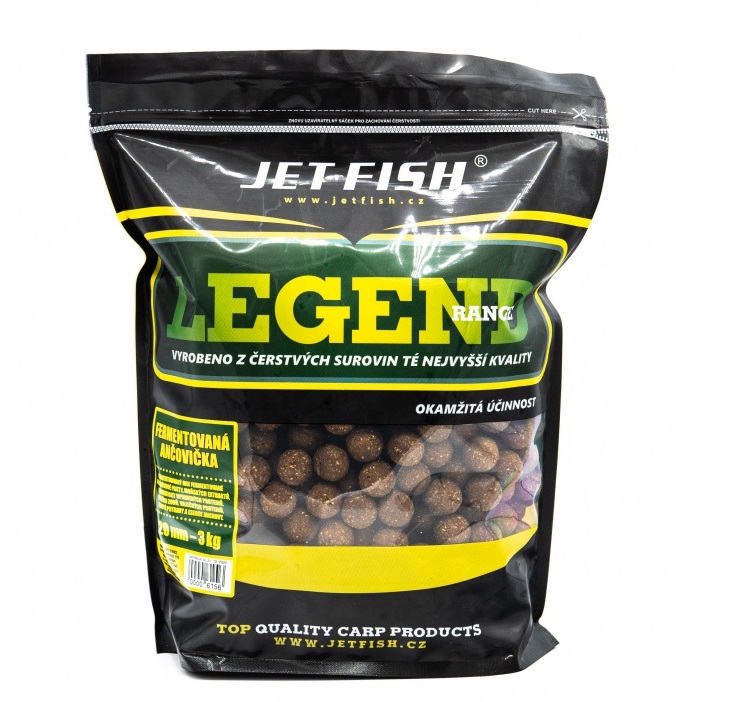 Jet fish boilie legend range fermentovaná ančovička - 3 kg 20 mm