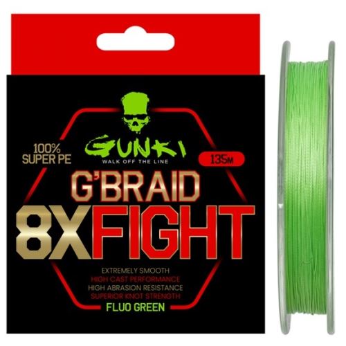 Gunki Spletená Šnúra G Braid 8X Fight Pike AD 135 m