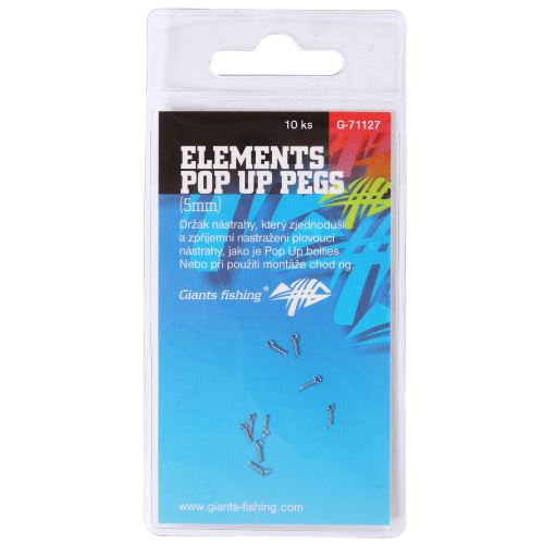 Giants Fishing Kolíček S Očkom Elements Pop Up Pegs 5 mm 10 ks