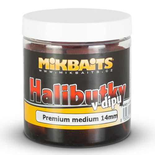 Mikbaits Pelety Halibutky v Dipe 8 mm 150 ml