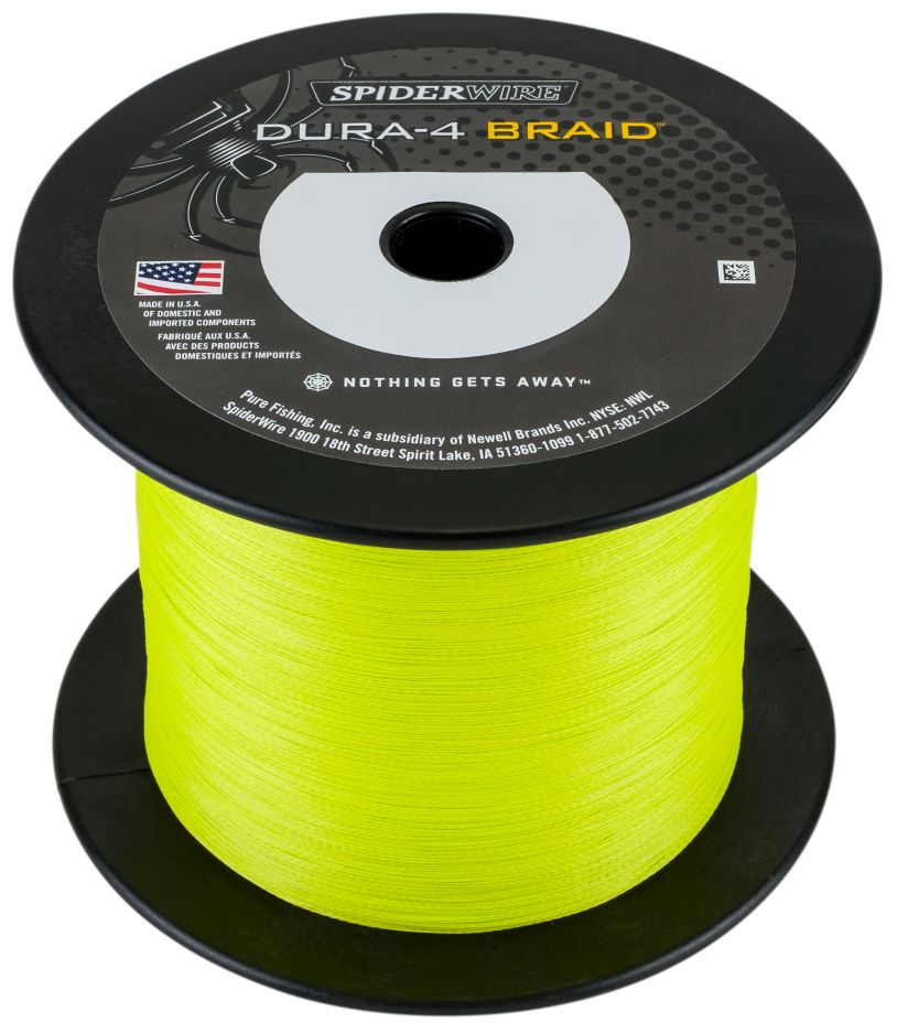 Spiderwire splietaná šnúra dura4 yellow-priemer 0,35 mm / nosnosť 35 kg