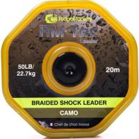 RidgeMonkey Návazcová Šnúrka Tec Braided Shockleader 20 m Camou - Nosnosť 50 lb