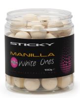 Sticky Baits Plávajúce Boilies Manilla Pop-Ups White Ones 100 g-16 mm