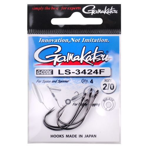 Gamakatsu Háčiky LS-3424F New Label Hooks Black