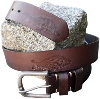 Kožený Opasok KAPOR - Obvod Pásu 100 cm