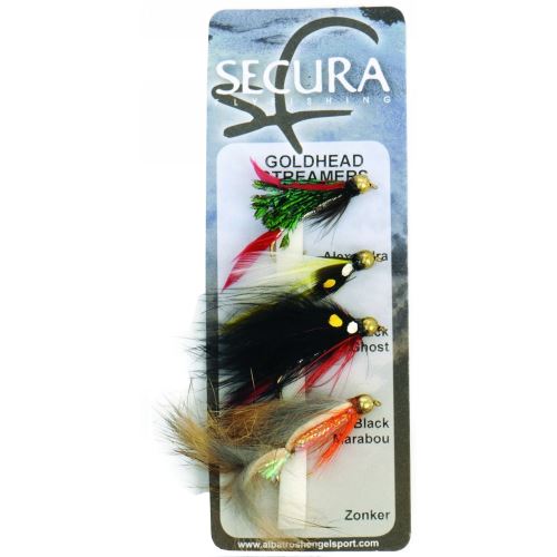 Secura Flyfishing Mušky Goldhead Streamers 4 ks