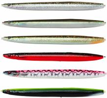 Savage Gear 3D Soft Line Thru Sandeel Sinking Ghost 12,5 cm 20 g (3)