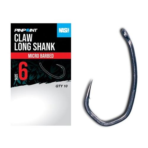 Nash Háčiky Claw Long Shank Micro Barbed 10 ks