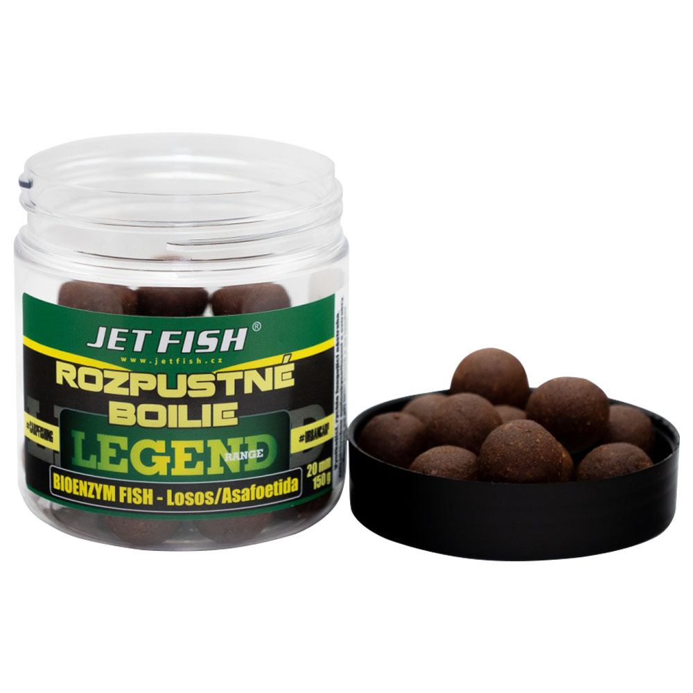 Jet fish rozpustné boilie legend range bioenzym fish losos 250 ml - 24 mm