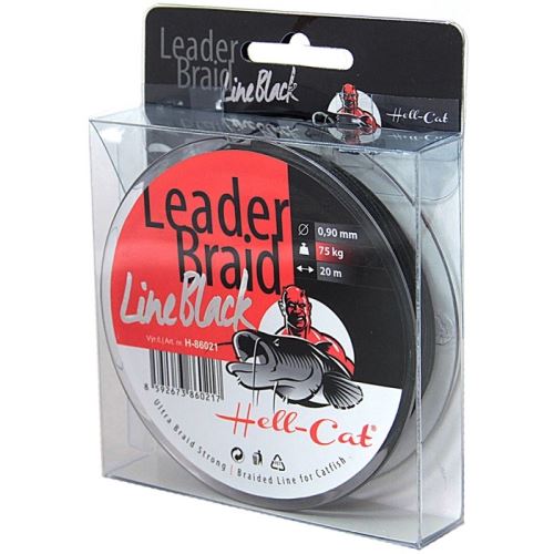 Hell-Cat Nadväzcová Šnúra Leader Braid Line Black 20 m