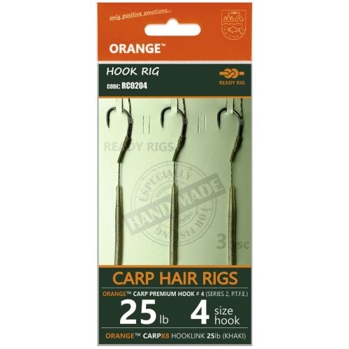 Life Orange Nadväzce Carp Hair Rigs S2 14 cm 3 ks