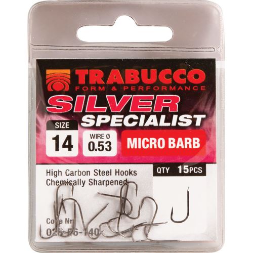 Trabucco Háčiky Silver Specialist 15 ks