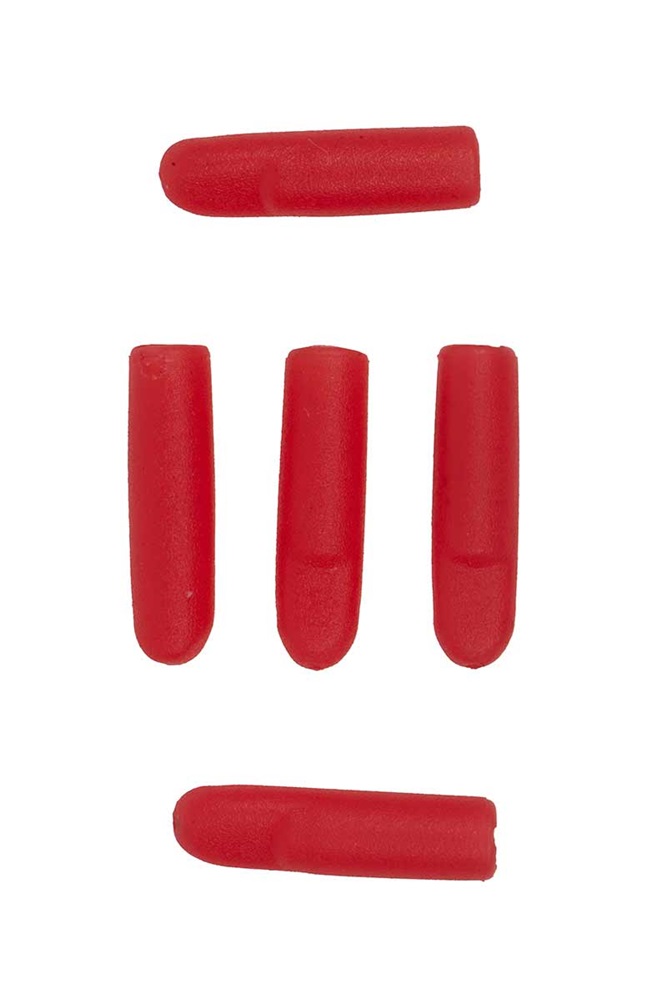 Fox rage predator prevleky red treble hook sleeves 10 ks - large