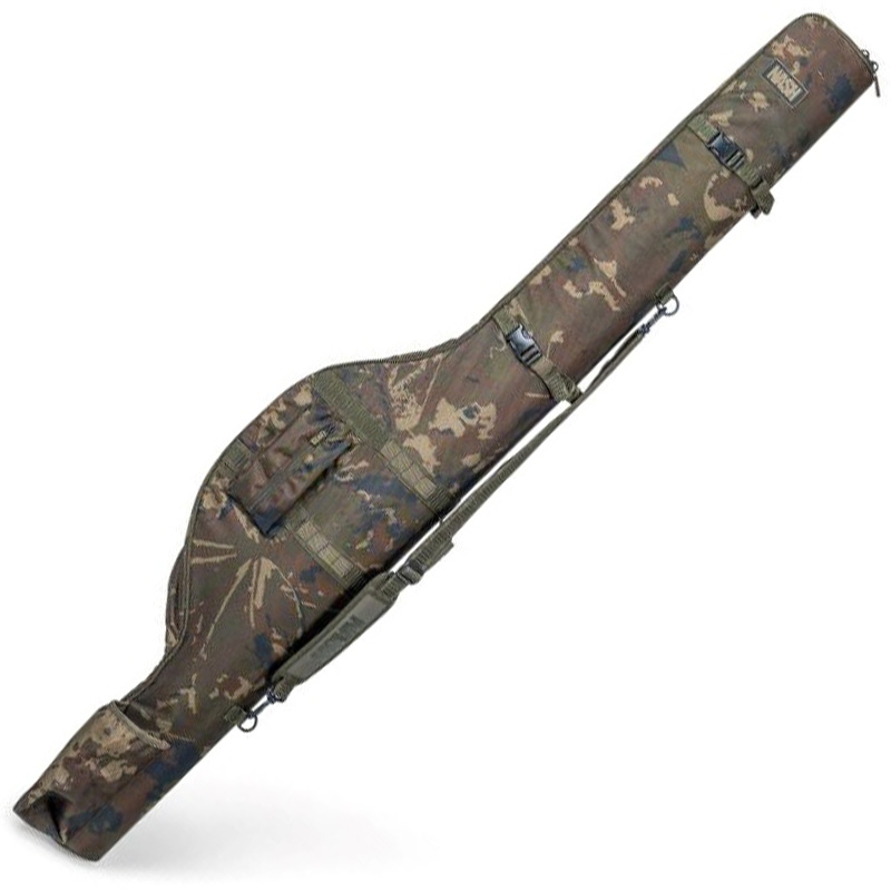 Nash puzdro na prút subterfuge hi protect 3 rod skin - 12 ft.
 Nárazuvzdorné a vodeodolné puzdro Subterfuge Hi Protect 2 Rod Skin pojme dva prúty s veľkými navijakmi a 50mm očkami.
 Nárazuvzdorné a vodeodolné puzdro Subterfuge Hi Protect Rod Skin pojme až tri kompletne zostavené prúty s veľkými navijakmi a 50mm očkami.
 • Dostupné vo veľkostiach pre prúty 10, 12 a 13 ft • Dvojitý zips po celej dĺžke s predným otváraním a ochranou proti zaseknutiu • Vnútorné pútka na suchý zips pre bezpečné upevnenie prútu • Široké vrecko na navijak pre ľahké vkladanie a vyberanie bez rizika zachytenia • Spevnený vrch puzdra na ochranu špičky prútu • Vonkajšie vrecko na zips pre úschovu olov • Rukoväť z EVA peny pre pohodlné nosenie • 4 páry vonkajších elastických pútok na vidličky alebo dištančné tyčky • Kompatibilný s voliteľným ramenným popruhom (predáva sa samostatne)