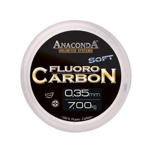 Anaconda Fluoro Carbon Soft 50 m Číra Priemer 0,45 mm Nosnosť 9,1 kg